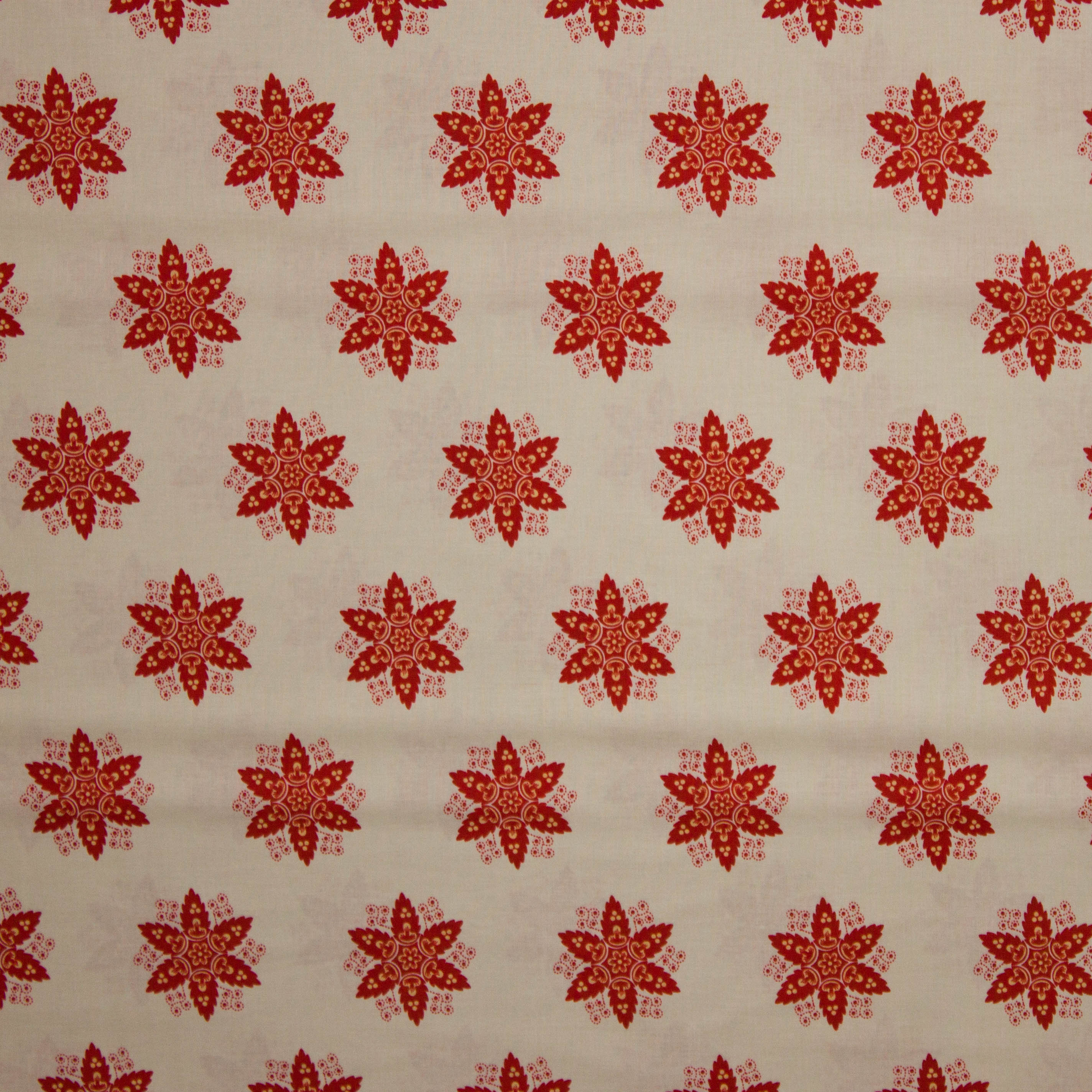 Katoen kerstster rood