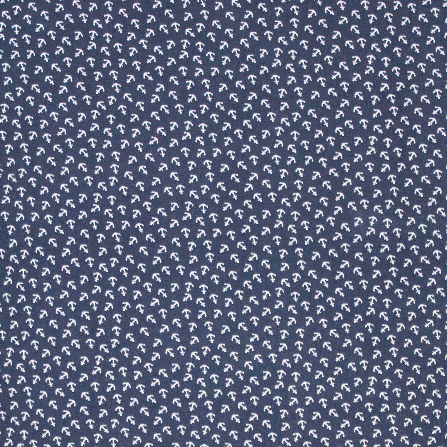 Katoentricot ankertjes blauw/wit