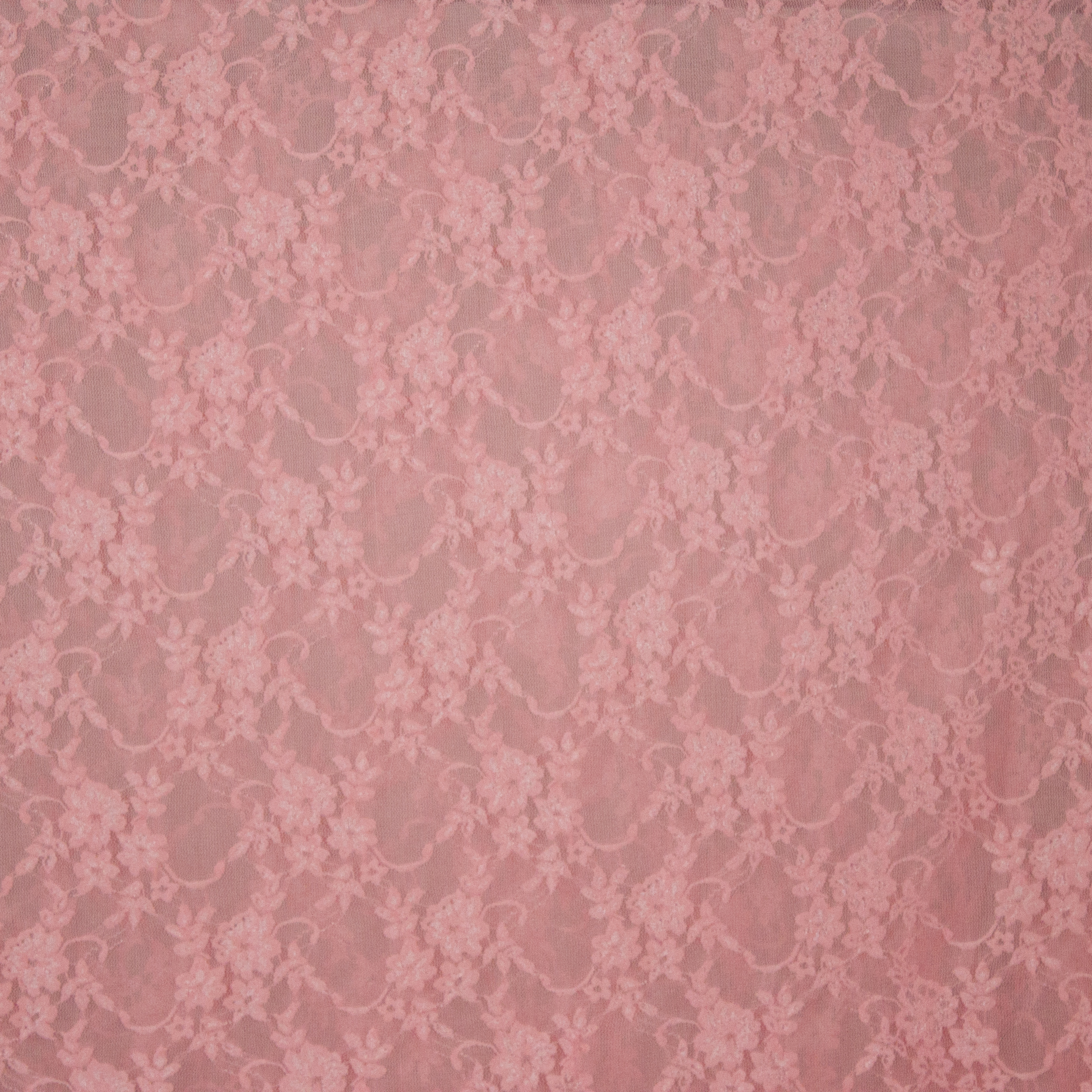 Kant roze met bloemen