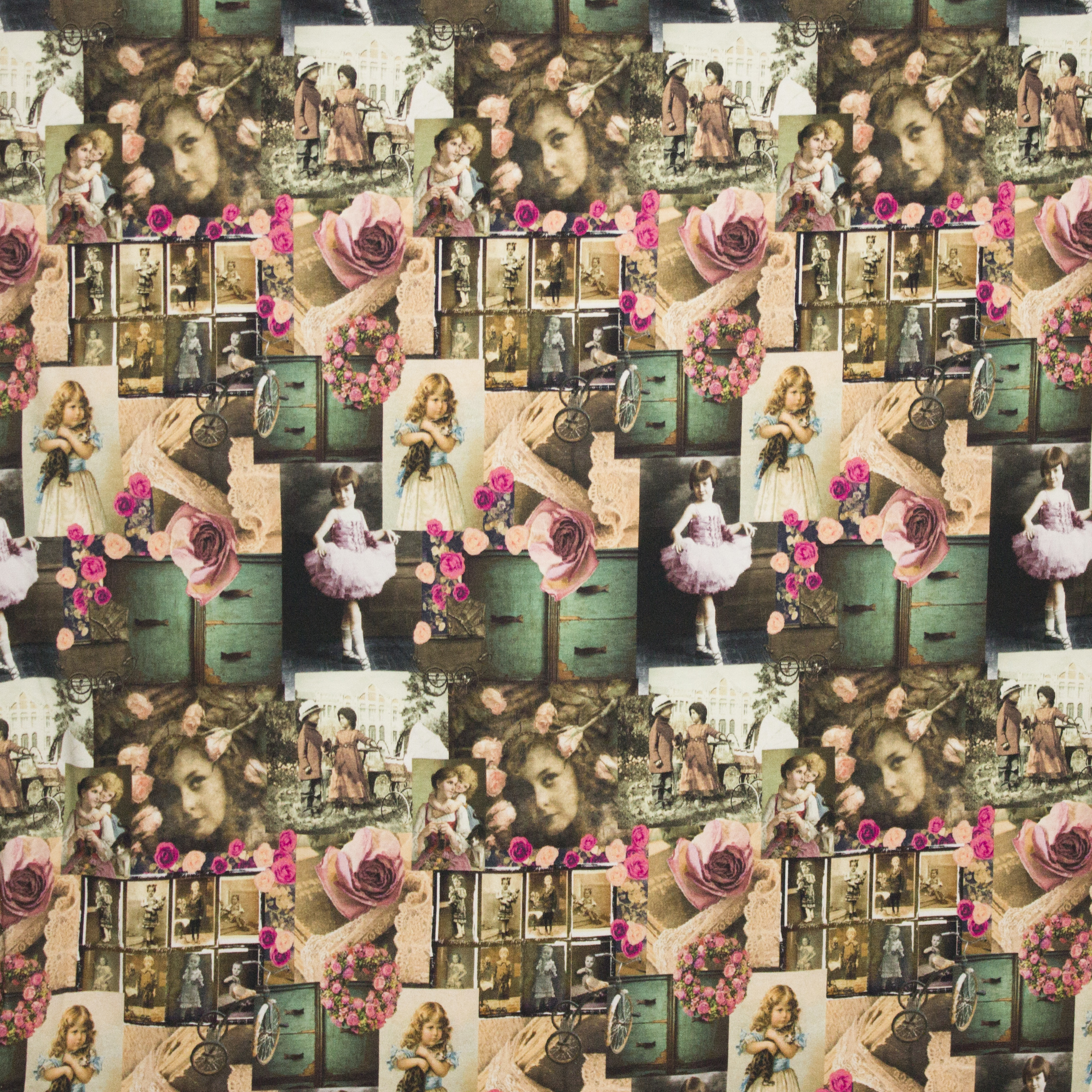 Tricot met romantische retro foto's