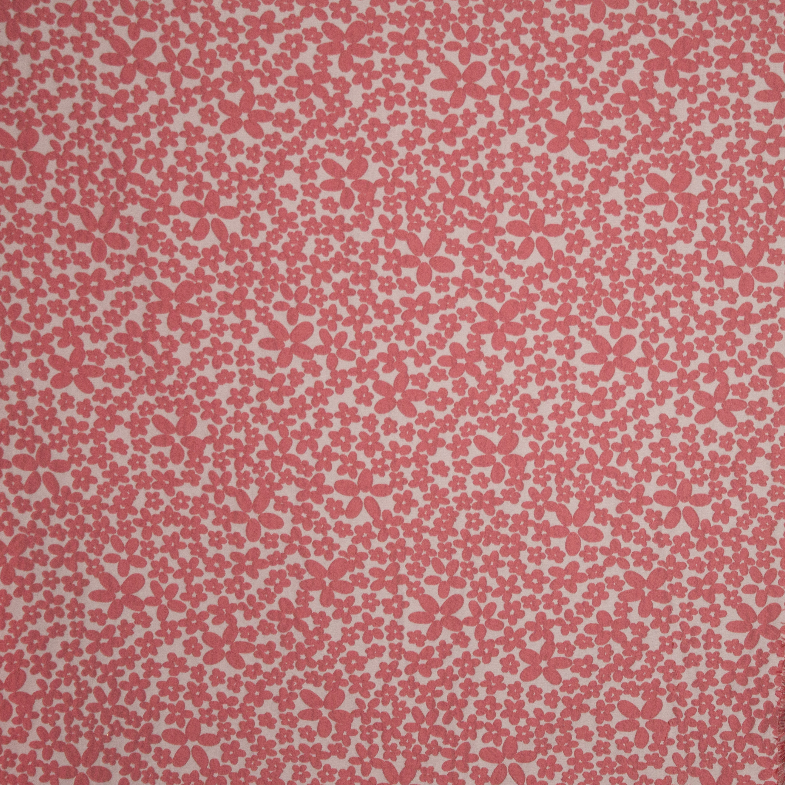 Double face jacquard met bloemen