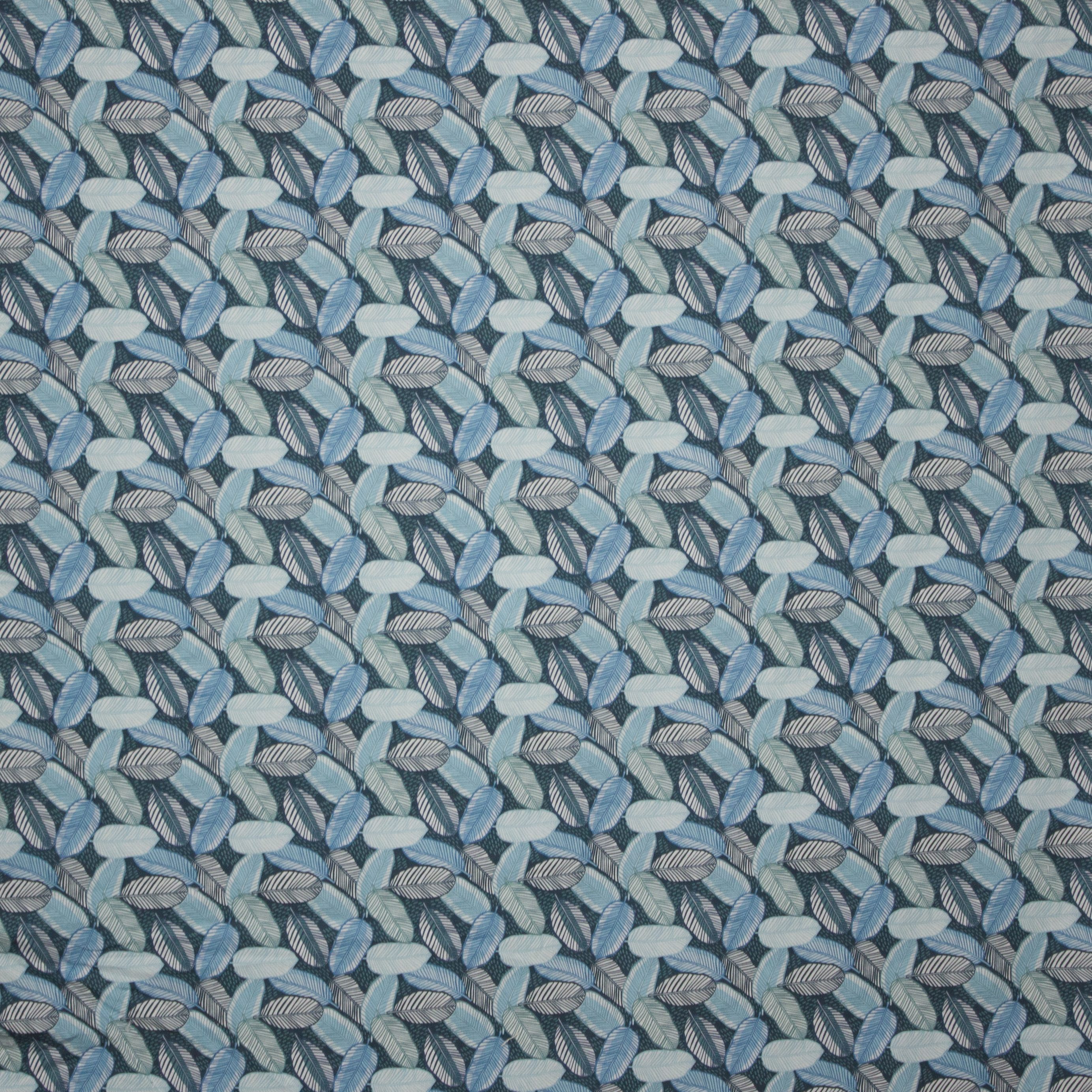 viscose met blaadjesmotief