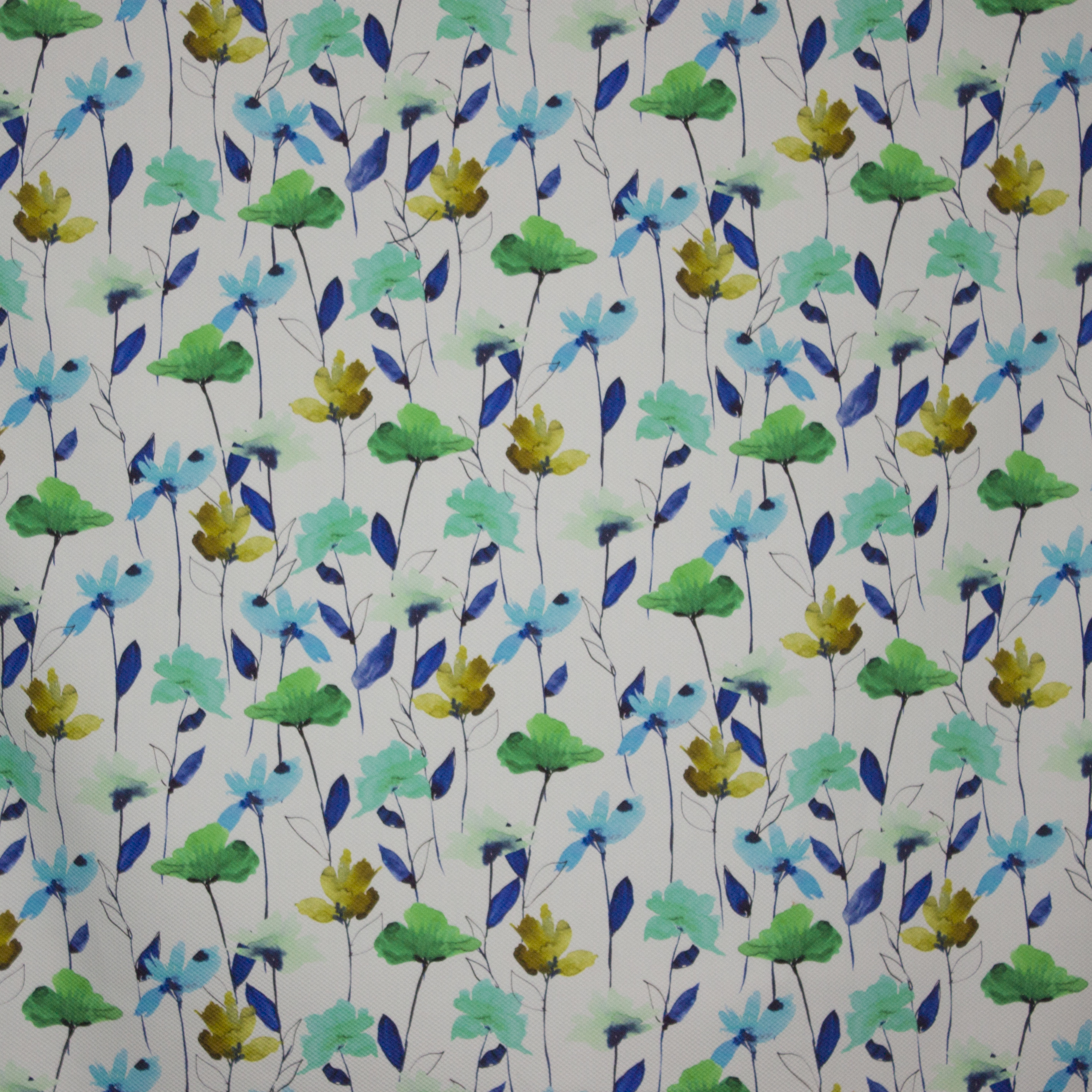 Fijne piqué stof met bloemenprint
