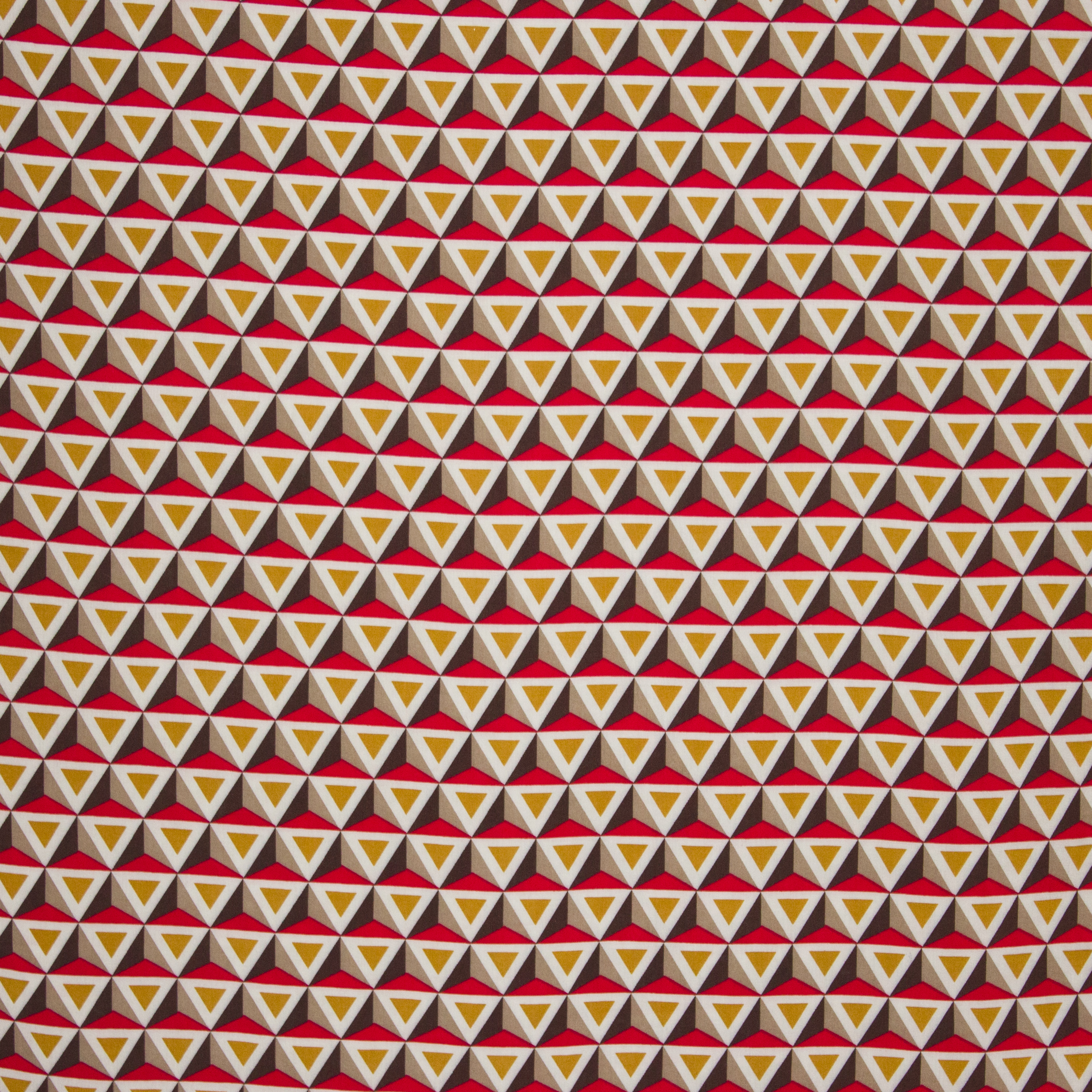 Fijne viscose met blokjesprint