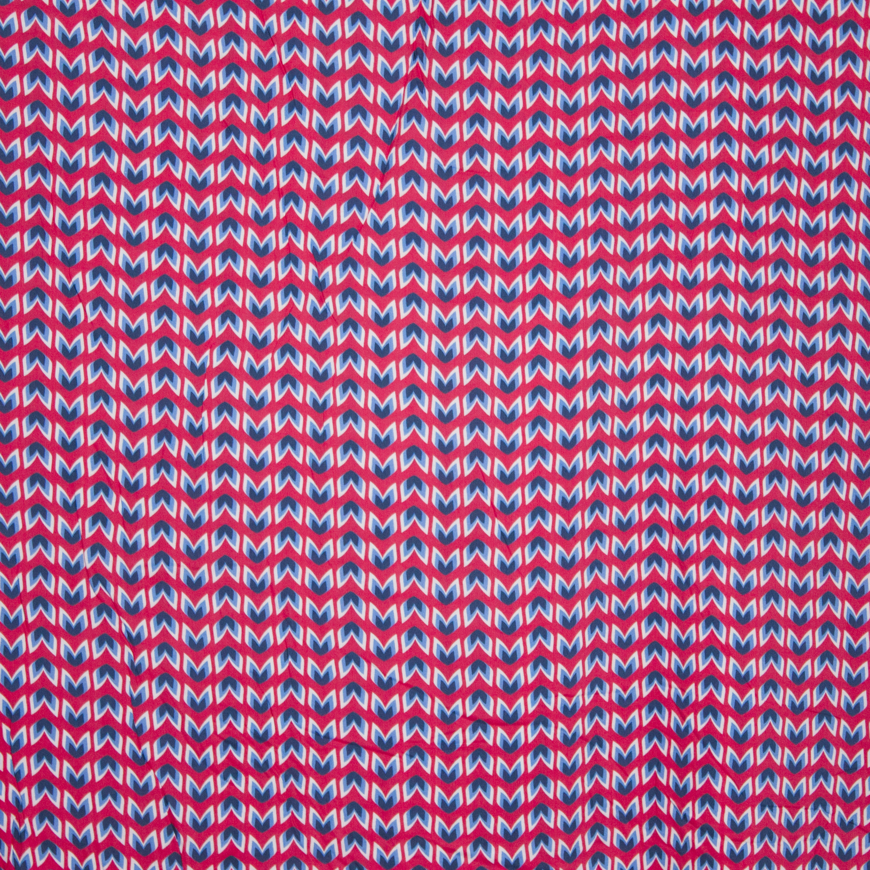 viscose met retro motief