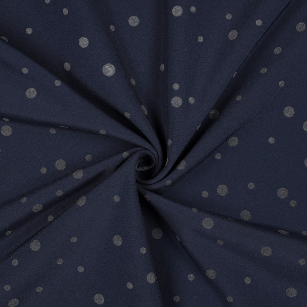 Softshell blauw met reflecterende bolletjes - Poppy