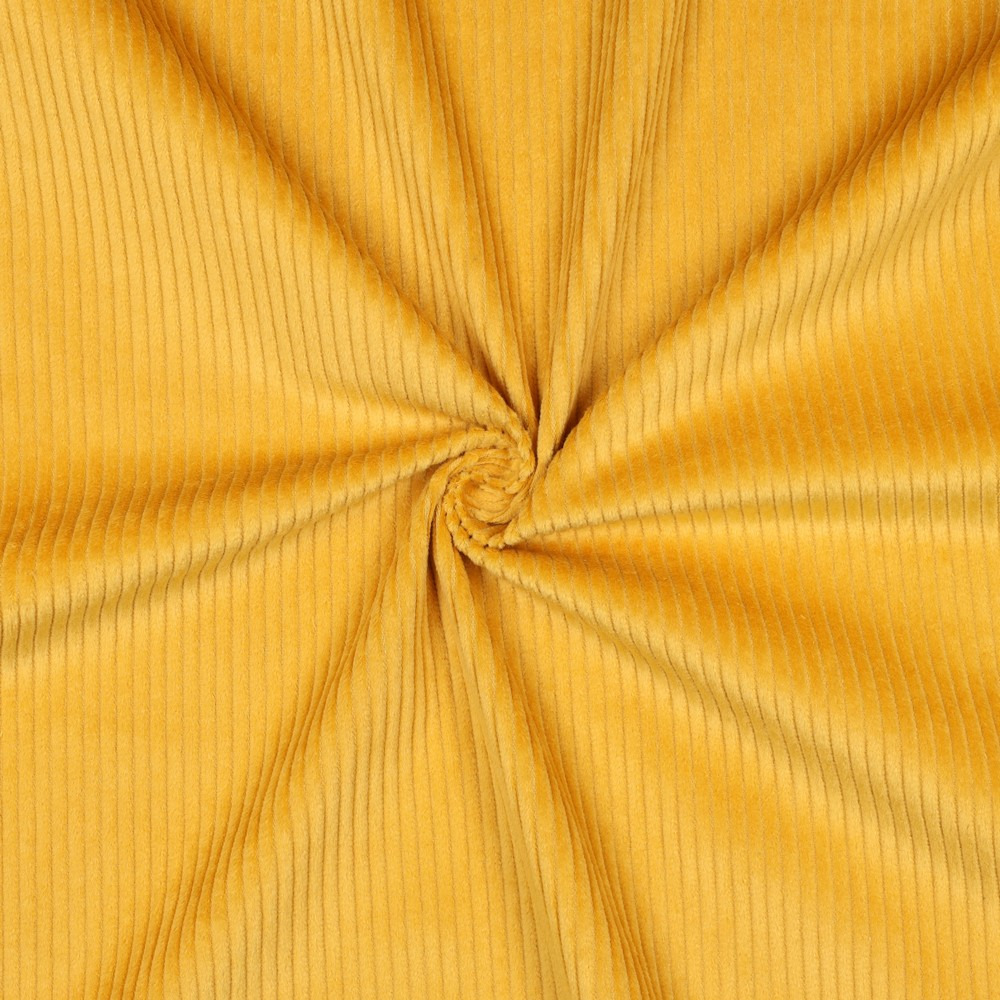 Washed corduroy geel