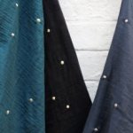 Katoen double gauze 'Stardust Night' van Atelier Brunette