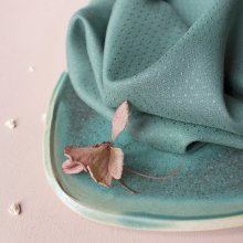 Groene viscose 'Dobby Cactus' van Atelier Brunette