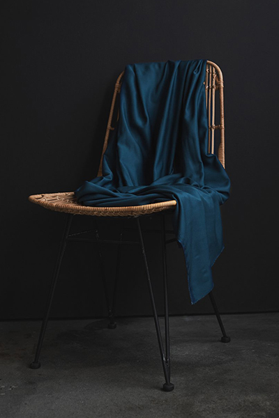 Donkergroene viscose van Mind The Maker