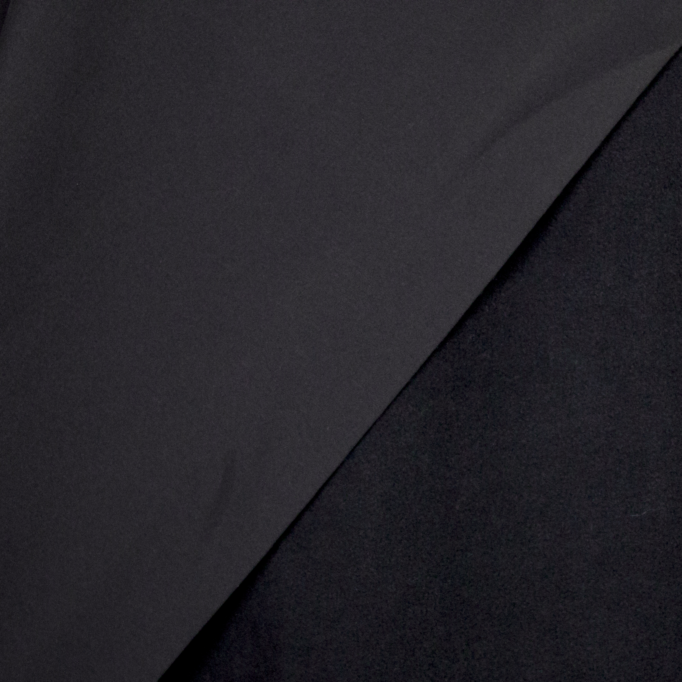 softshell zwart met zwarte fleece binnenkant