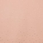 Tetra katoen roze met gouden glinsterende streepjes