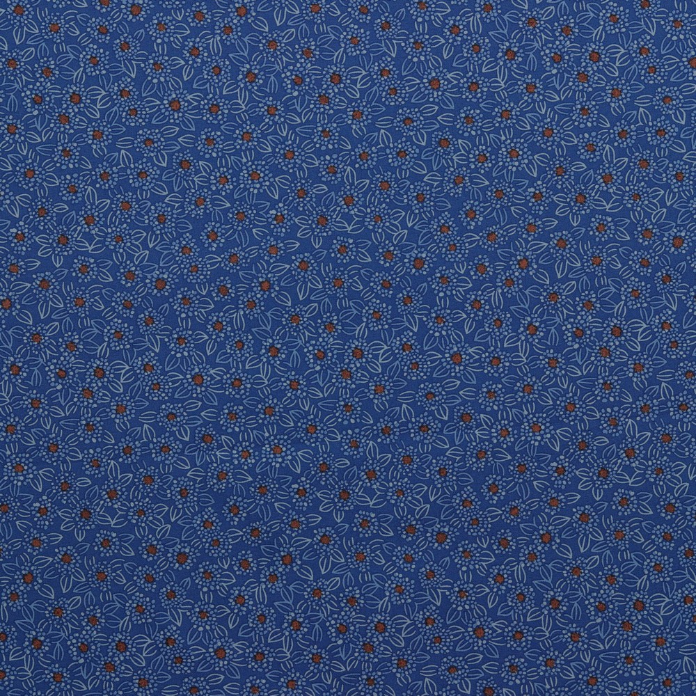 Blauwe katoen stretch van Poppy