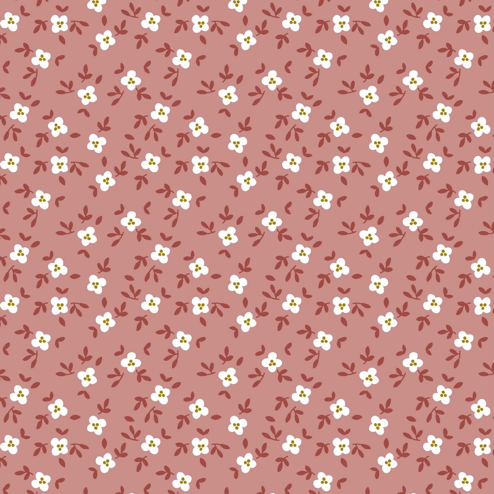 Roze tricot met bloemetjes van Poppy