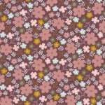 Roze tricot met bloemen van Poppy