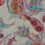 Beige viscose met meerkleurig patroon van La Maison Victor