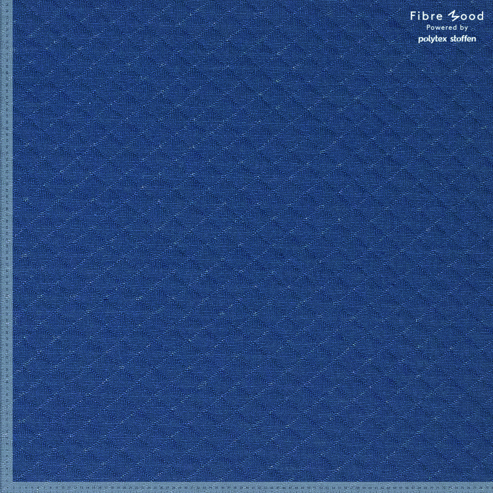 Blauwe gewatteerde sweaterstof van Fibre Mood