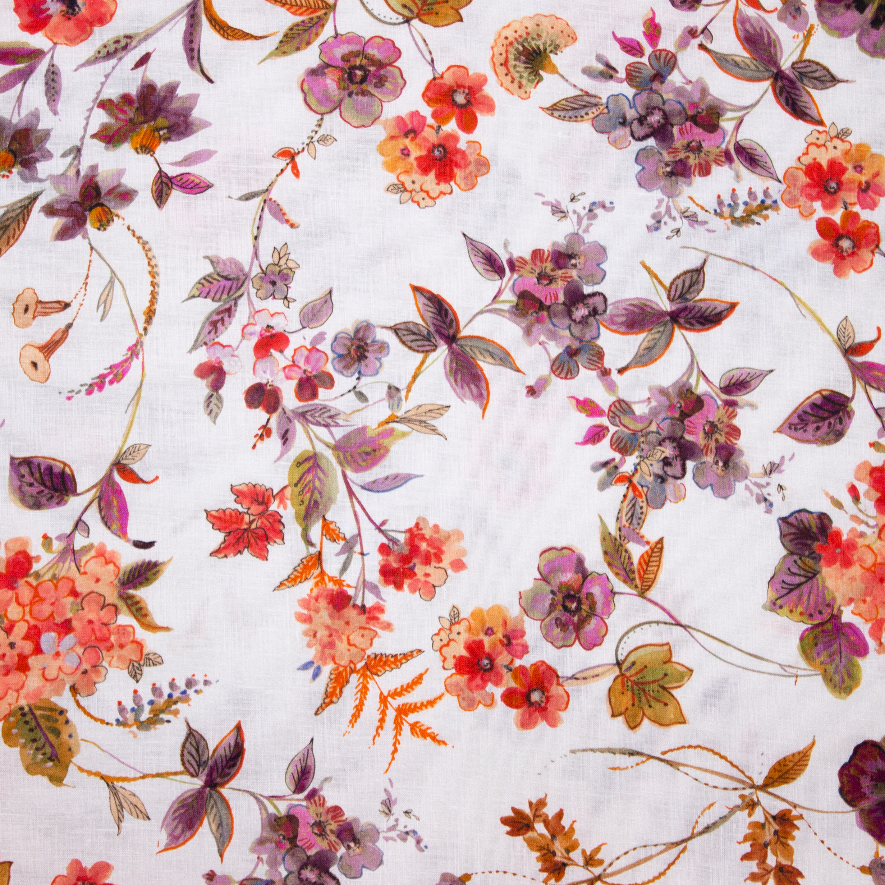 Witte Linnen met Bloemen van Alta Moda