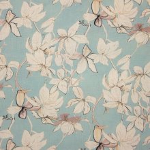 Blauwe Linnen met Bloemen