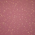 Roze French Terry met Gouden Stippen