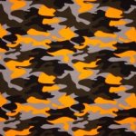 Grijze tricot met camouflageprint