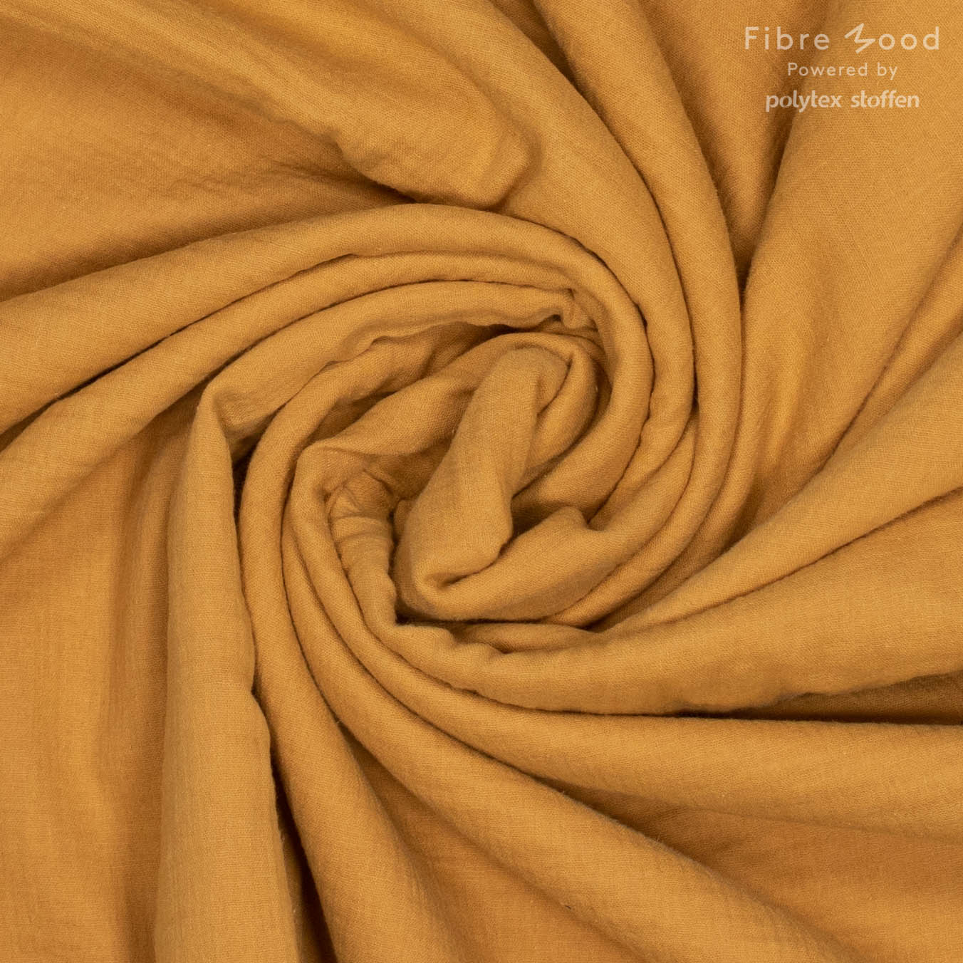 Oker Double Gauze van Fibre Mood