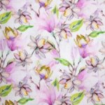 Linnen met Lila Bloemen