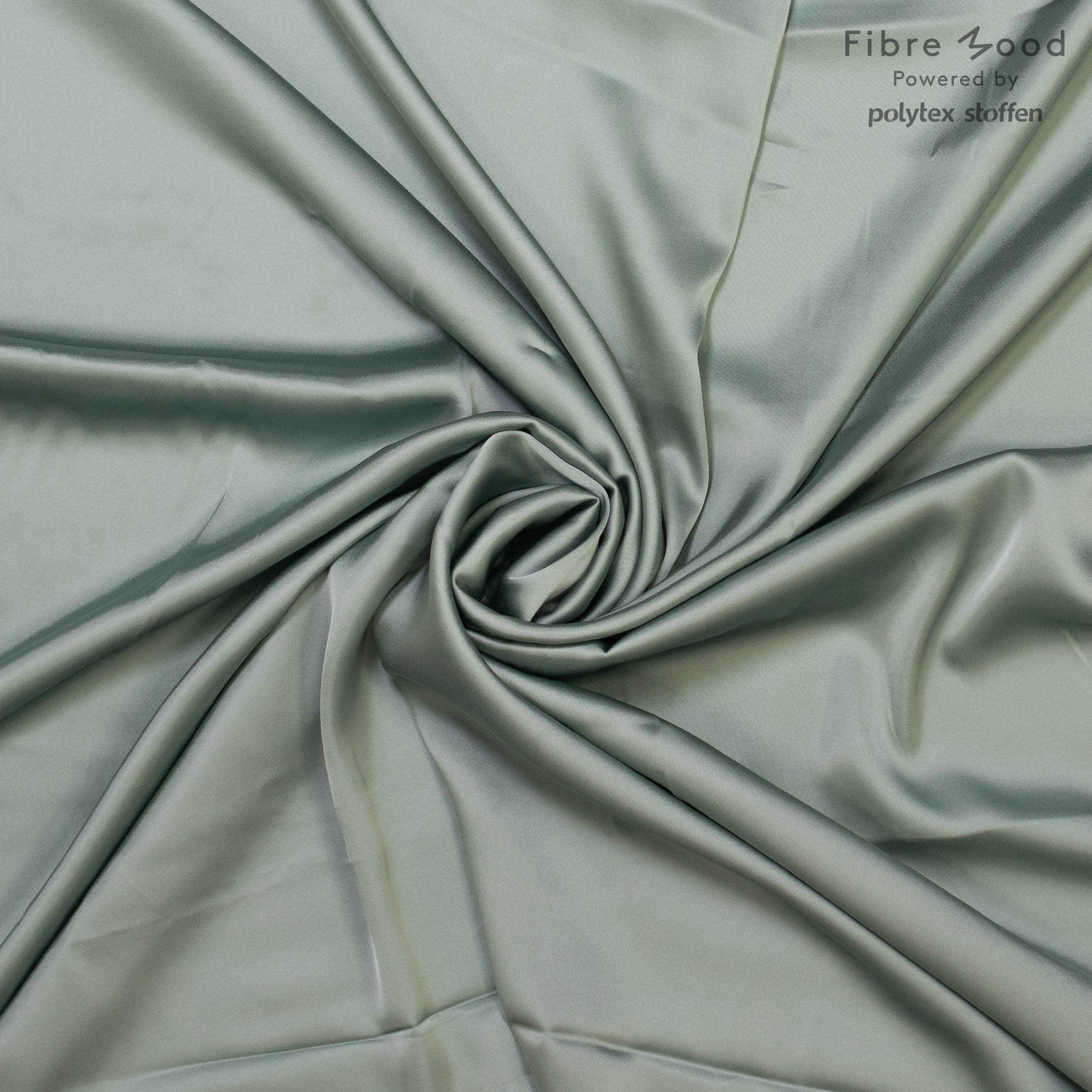 Pastel Groene Satijn van Fibre Mood