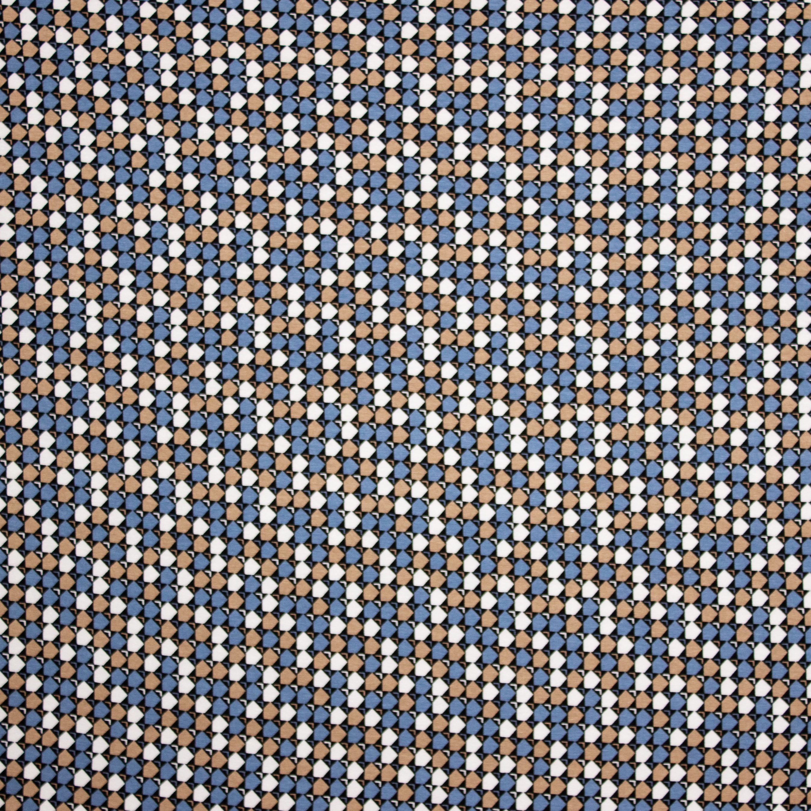 Viscose Jersey met Blauw Patroon van My Image
