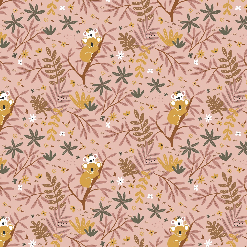 Tricot met Koala's en Planten van Poppy