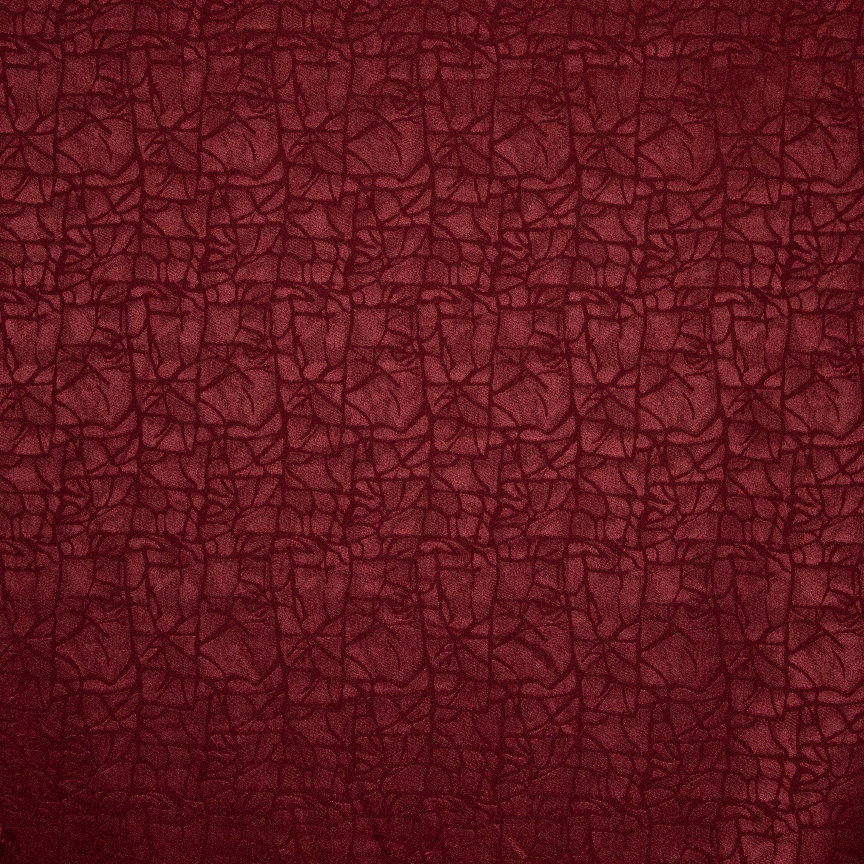 Rode Satijn Damast van Stitched By You