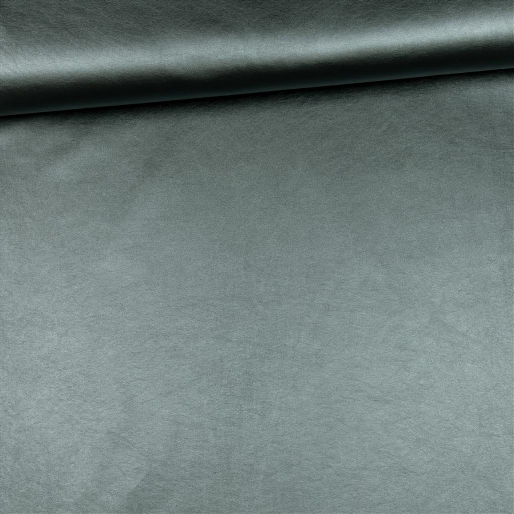 Kunstleer metallic blauw - Burda