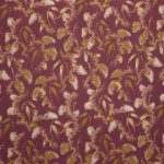 Bordeaux Viscose met Goudkleurig Patroon van La Maison Victor