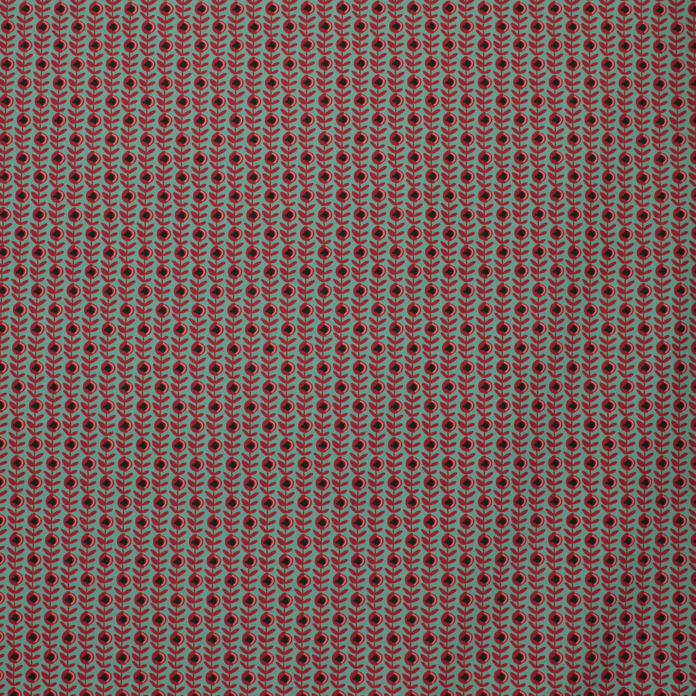 Polyester Tricot met Bloemen Patroon