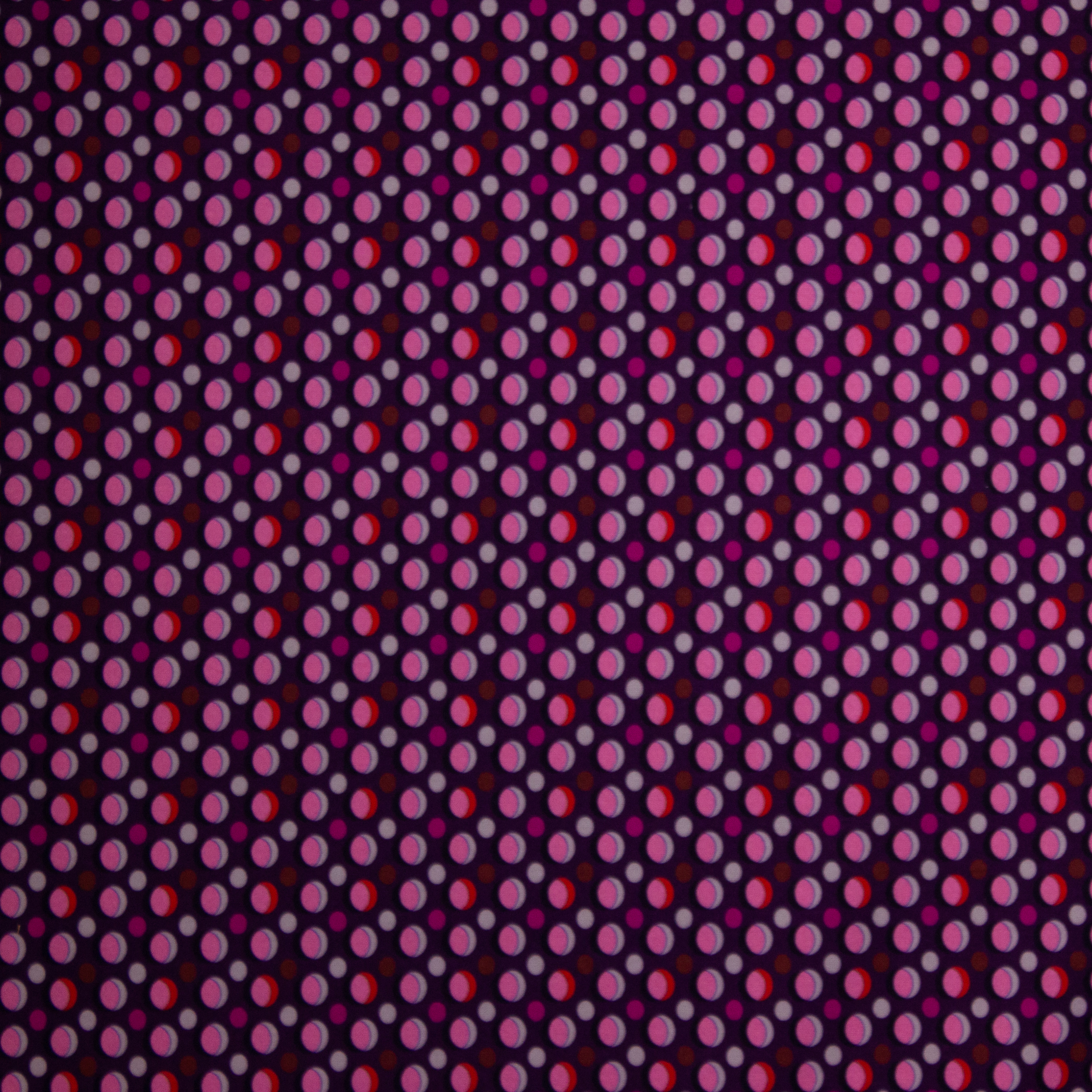 Italiaanse Paarse Punta di Roma met roze bollen - Alta Moda