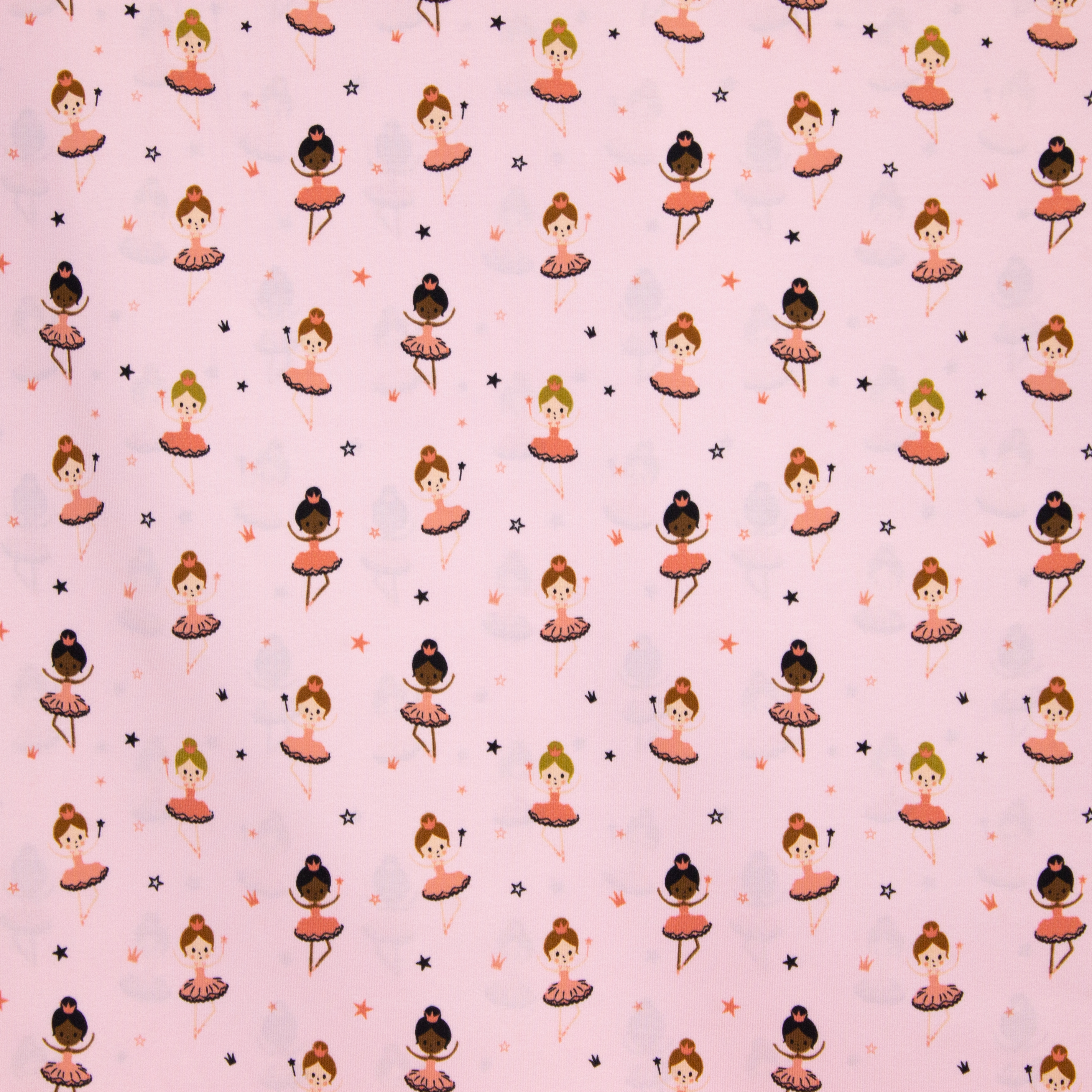 Roze Tricot met Dansende Prinsesjes