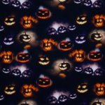 Zwarte Tricot met Halloween Pompoenen