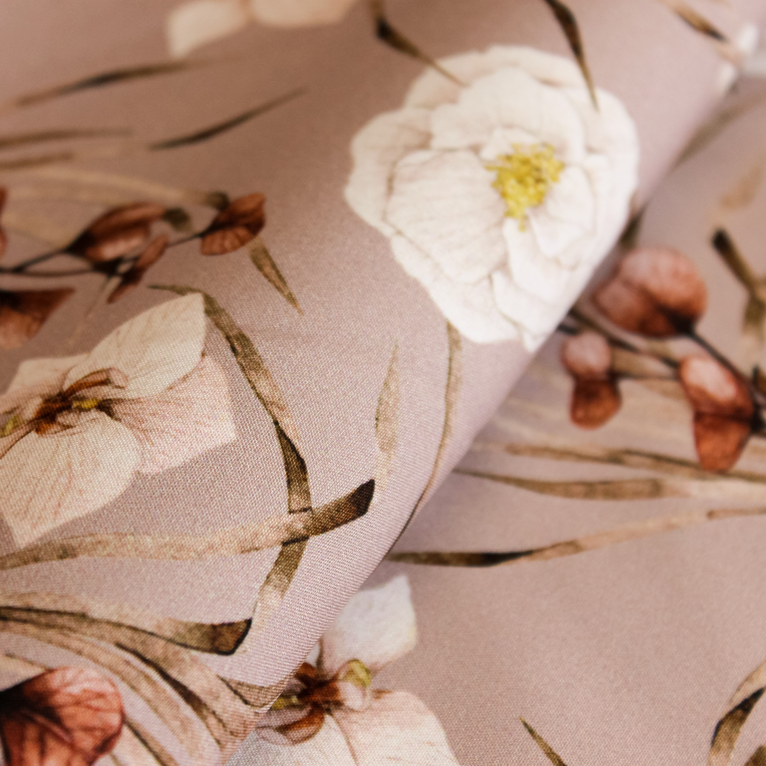 Softshell roze met bloemen