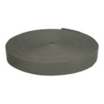Tassenband / keperband 25 mm donkergrijs