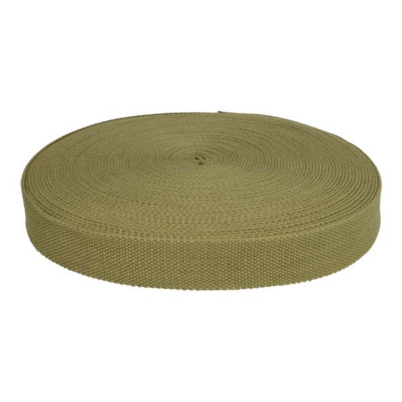 Tassenband / keperband 25 mm kaki