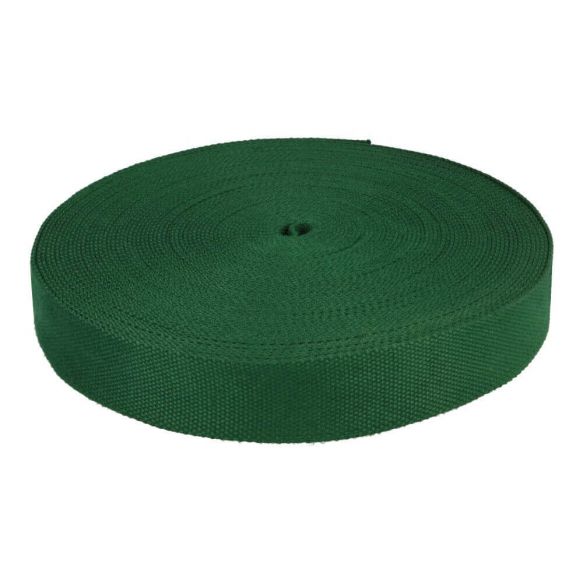 Tassenband / keperband 38 mm donkergroen