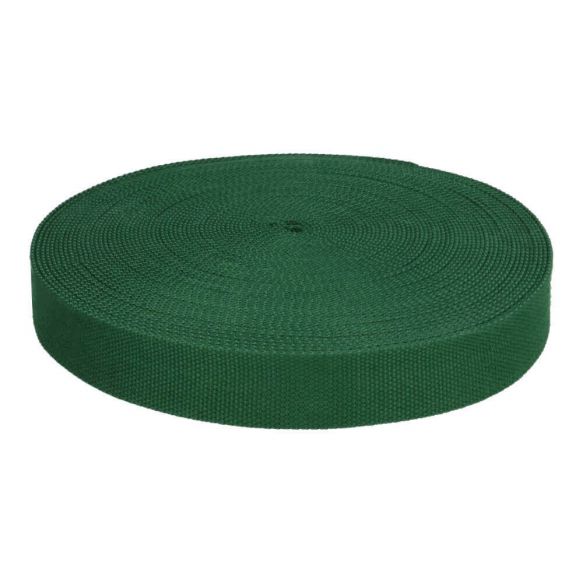 Tassenband / keperband 25 mm donkergroen