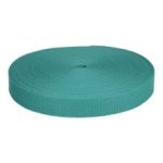 Tassenband / keperband 25 mm petrol groen