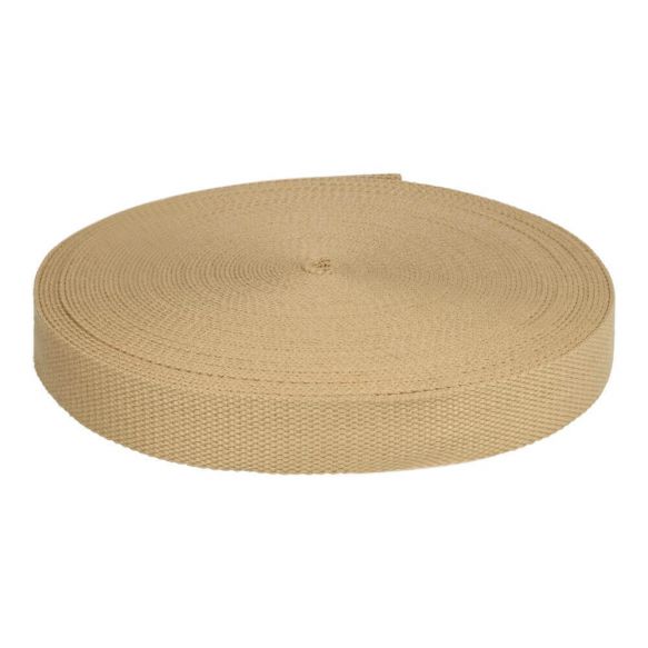 Tassenband / keperband 32 mm beige