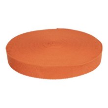 Tassenband / keperband 25 mm oranje