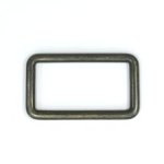 Rechthoekige ring - brons - 3 x 1,5 cm