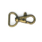 Musketonhaak - messing - 1,5 cm