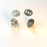 Magneetsluiting - 18 mm - zilverkleurig