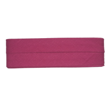 Biais - katoen 2 cm x 5 m - donker fuchsia