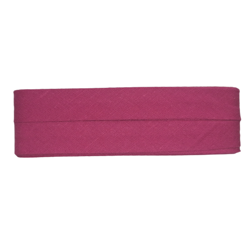 Biais - katoen 2 cm x 5 m - donker fuchsia